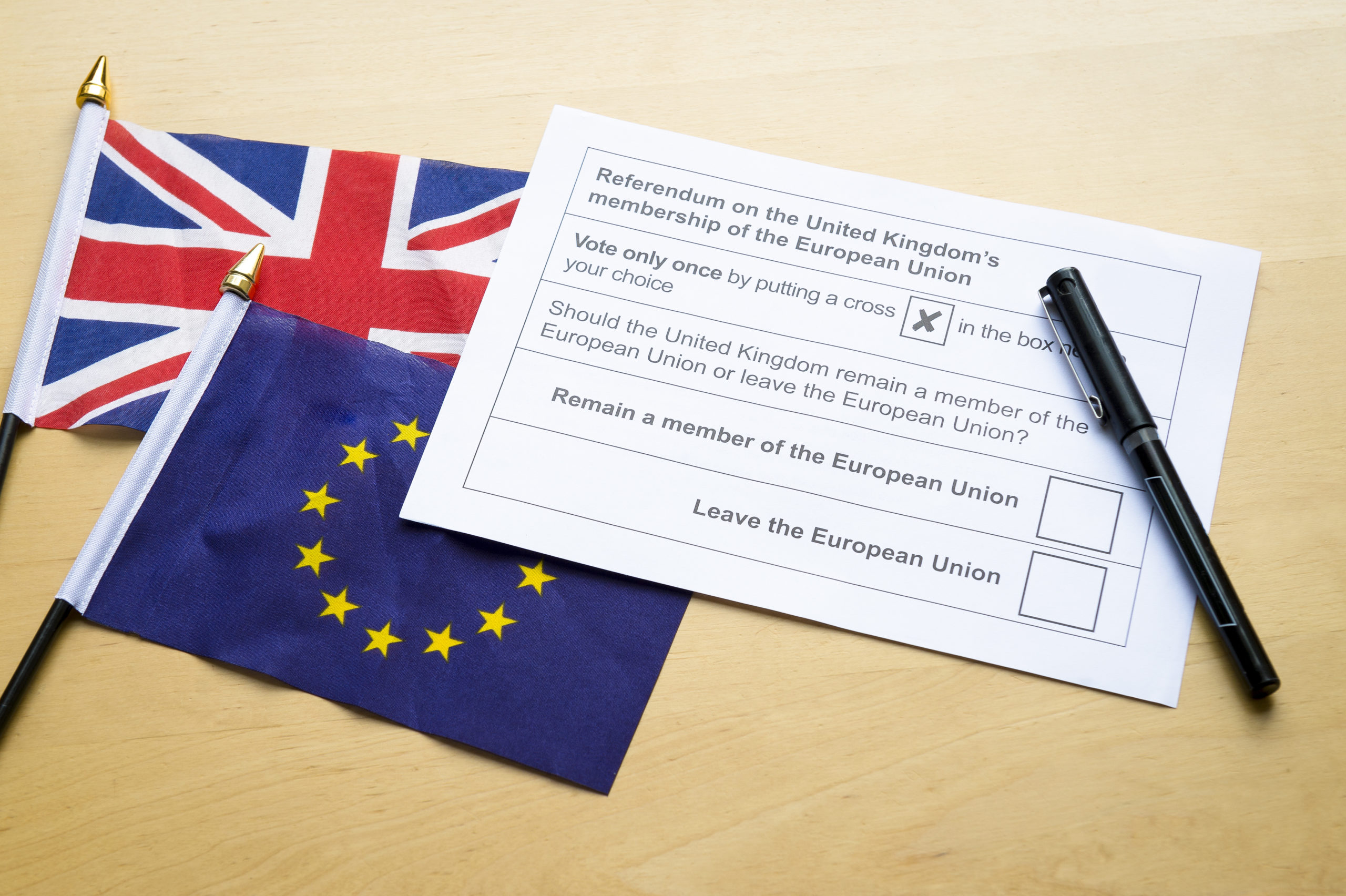 Voting,Ballot,For,The,Referendum,On,The,United,Kingdom’s,Membership